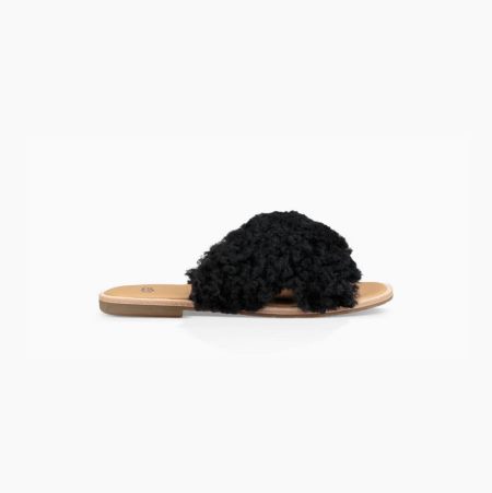 UGG Joni Black Slides for Women (IKME67549)